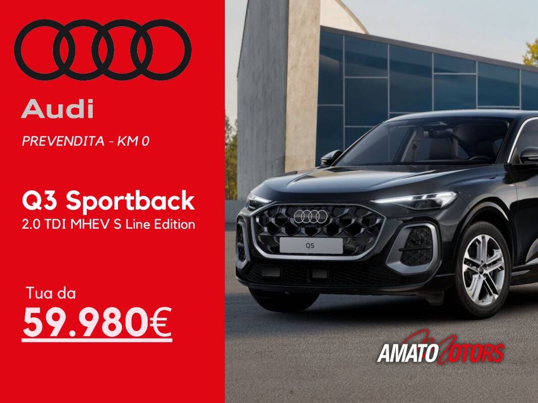 Audi Q5 2.0 tdi mhev+ S line ed.quattro 204cv s-tronic, del 2026, 10 km, in vendita a Ragusa (RG)