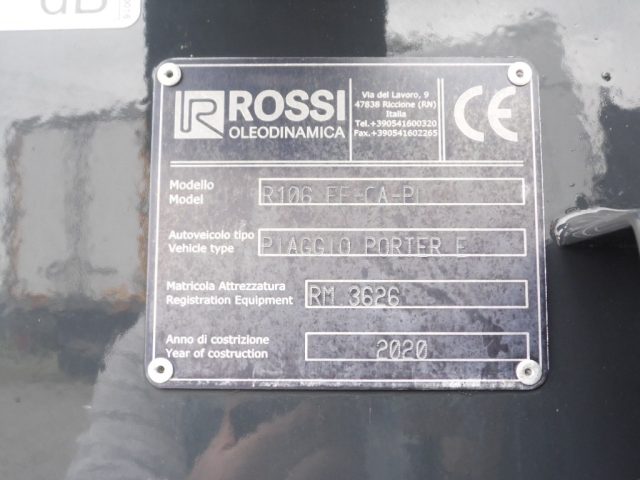 Piaggio Porter RACCOLTA RIFIUTI CASSONE RIBALT, del 2020, 20.000 km, in vendita a Cusago (MI)