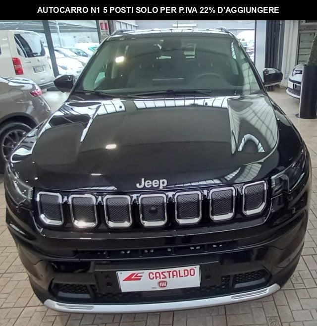 Jeep Compass 1.6 Multijet II 2WD Limited Autocarro N1, del 2022, 48.000 km, in vendita a Torino (TO)