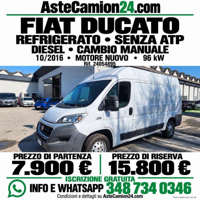 Fiat Ducato Refrigerato ASTECAMION24.COM, del 2016, 100 km, in vendita a Novedrate (CO)