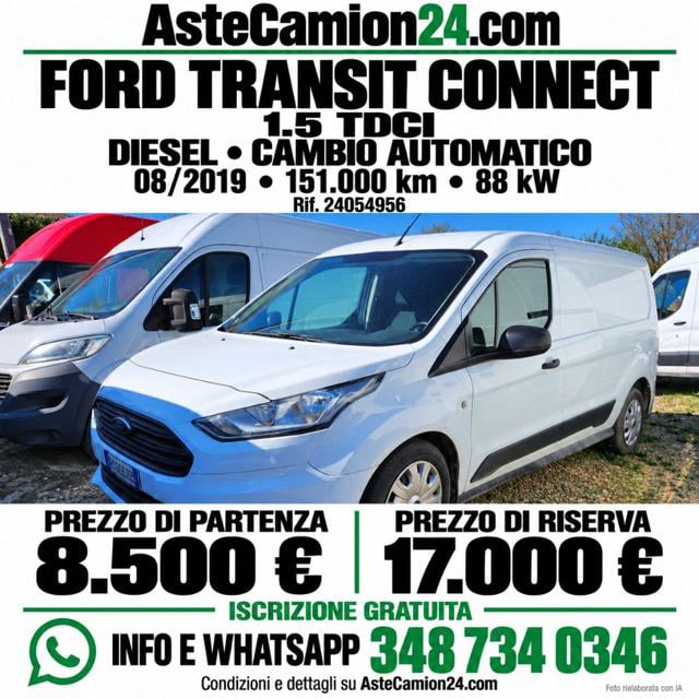 Ford Transit Connect 1.5 TDCi, del 2019, 151.000 km, in vendita a Novedrate (CO)