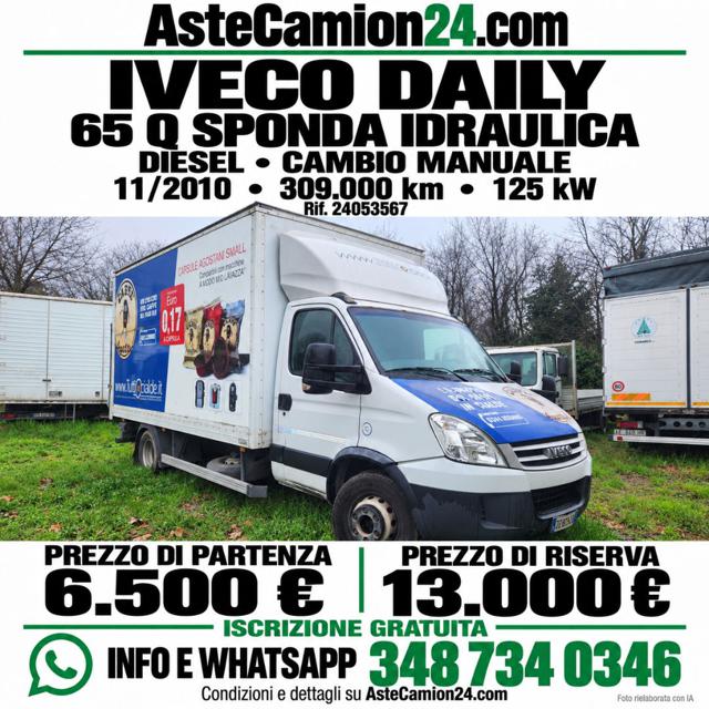 Iveco Daily 65 q sponda idraulica astecamion24.com, del 2010, 309.000 km, in vendita a Novedrate (CO)