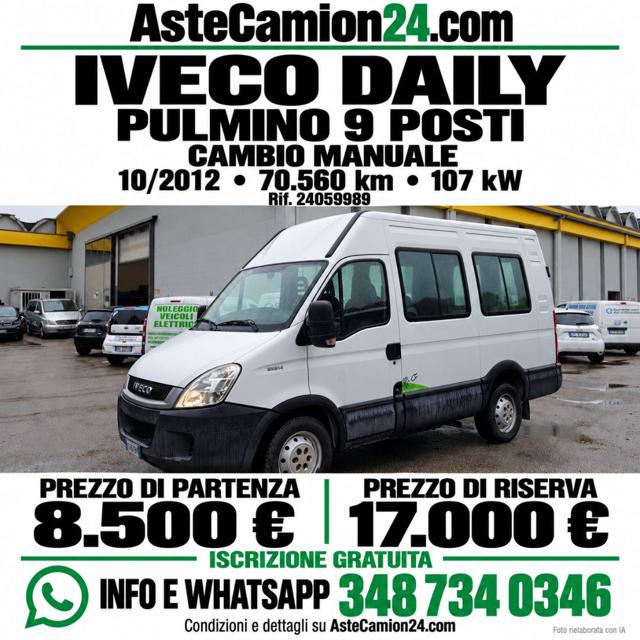 Iveco Daily 9 POSTI ELETTRICO DIESEL astecamion24.com, del 2012, 70.560 km, in vendita a Novedrate (CO)