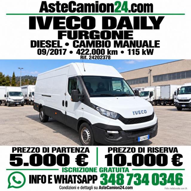 Iveco Daily Asta libera astecamion24.com, del 2017, 422.000 km, in vendita a Novedrate (CO)