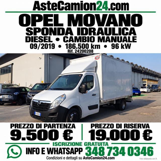 Opel Movano Sponda idraulica astecamion24.com, del 2019, 186.500 km, in vendita a Novedrate (CO)