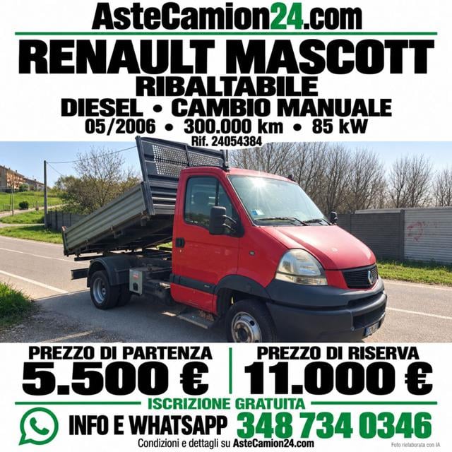 Renault Mascott Ribaltabile km motore 71000km, del 2006, 300.000 km, in vendita a Novedrate (CO)