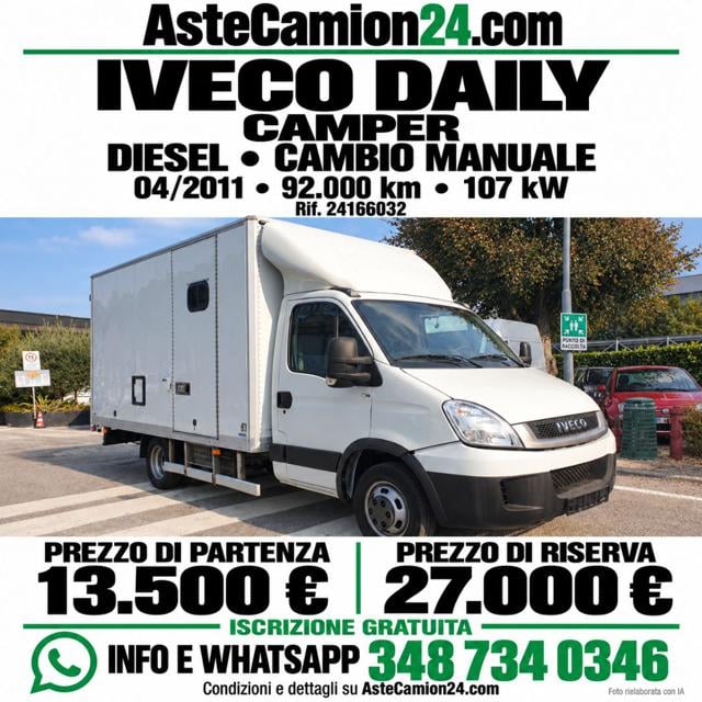 Iveco Daily Camper ASTA LIBERA ASTECAMION24, del 2011, 92.000 km, in vendita a Novedrate (CO)