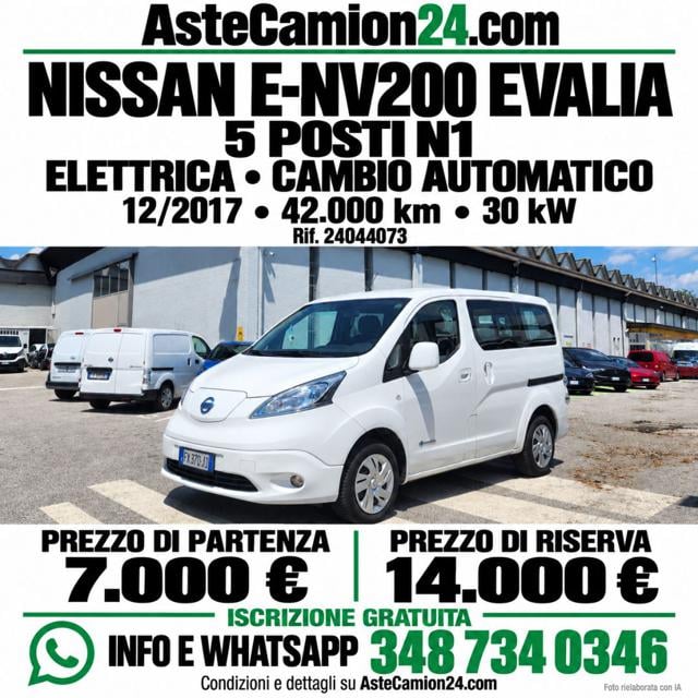 Nissan e-NV200 Evalia 5 POSTI N1 astecamion24.com, del 2017, 42.000 km, in vendita a Novedrate (CO)