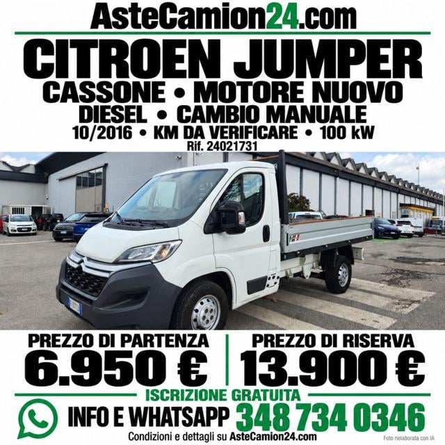 Citroen Jumper MOTORE NUOVO ASTECAMION24.COM, del 2016, 100 km, in vendita a Novedrate (CO)