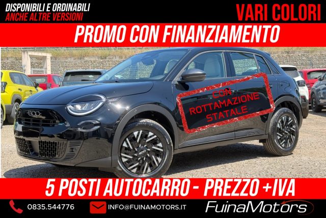 Fiat 600 1.2 110CV Hybrid 5 POSTI AUTOCARRO NUOVO - foto 3 di 4