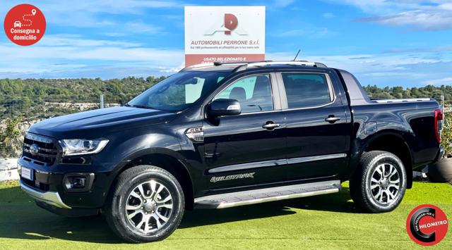 Ford Ranger 2.0 TDCi 213cv Aut. Wildtrak (Pelle/Retro/APP), del 2022, 81.900 km, in vendita a Castellaneta (TA)