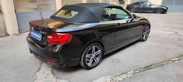 BMW 220 d Cabrio Sport PELLE-NAVI-LED-AUTOMATICA usato a TORINO