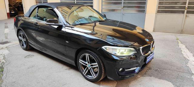BMW 220 d Cabrio Sport PELLE-NAVI-LED-AUTOMATICA usato a TORINO