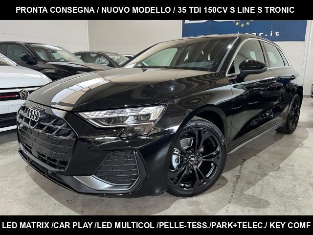 Audi A3 SPB 35TDI Stronic S line"18 Sline/Matrix/Key/Telec km 0 a SAVIGLIANO