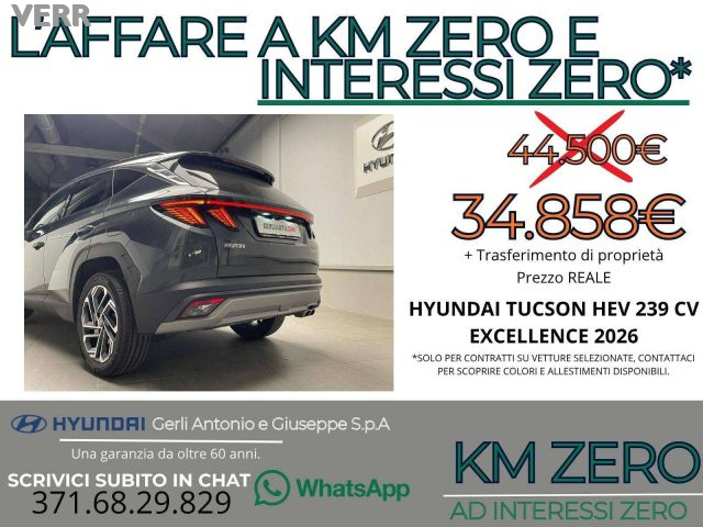 Hyundai TUCSON 1.6 hev Exellence 2wd auto-KM ZERO PREZZO REALE, S - foto 4 di 4