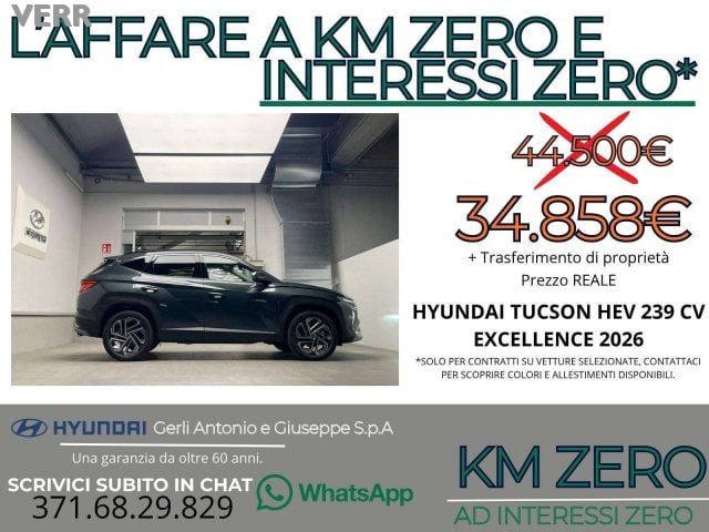 Hyundai TUCSON 1.6 hev Exellence 2wd auto-KM ZERO PREZZO REALE, S - foto 2 di 4