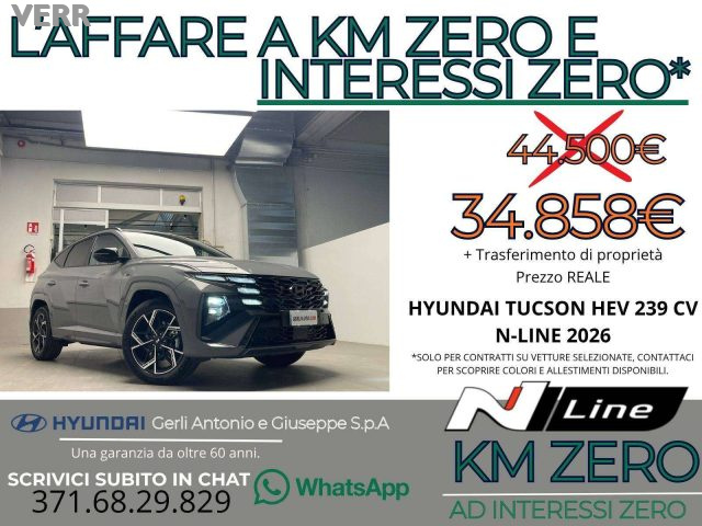 Hyundai TUCSON 1.6 A/T HEV FULL HYBRID "N-LINE" KM ZERO - "PREZZO - foto 3 di 4