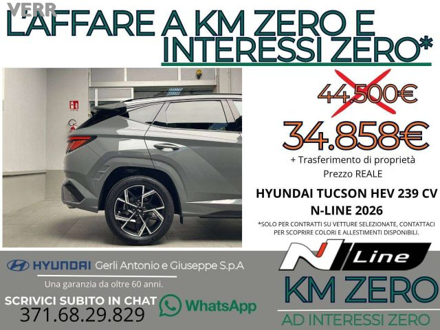 Hyundai TUCSON 1.6 A/T HEV FULL HYBRID "N-LINE" KM ZERO - "PREZZO - foto 4 di 4