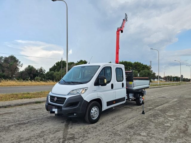 Fiat Ducato 35 2.3 MJT 130CV MAXI CASSONE FISSO E GRU FASSI, del 2019, 8.969 km, in vendita a Maruggio (TA)