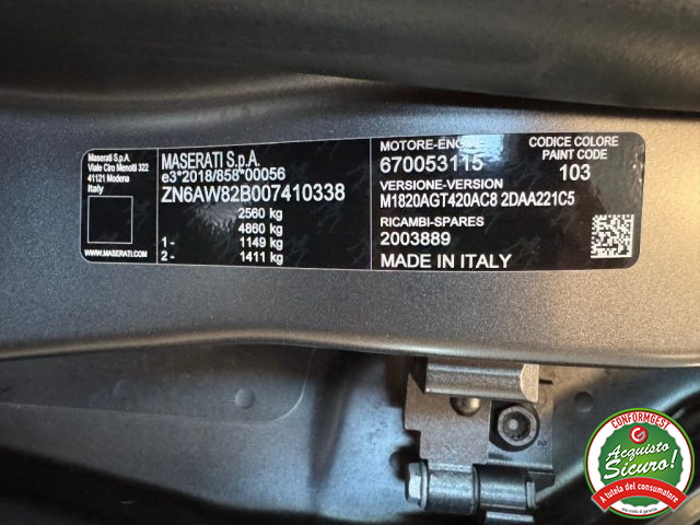 Maserati Grecale MHEV 300 CV GT TETTO 360� 21" FULL OPT usato a GIUGLIANO IN CAMPANIA
