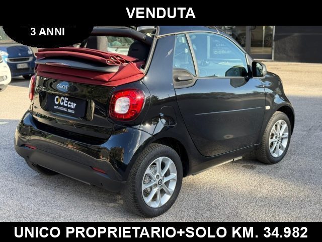 smart forTwo 90 AUT. PASSION+UNICO PROPR. +GARANZ.TRE ANNI, del 2019, 34.982 km, in vendita a Caserta (CE)