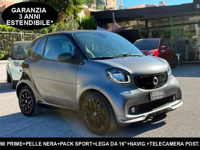 smart forTwo 90 PRIME TWINAMIC +PELLE NERA +NAVIG.+PACK SPORT, del 2017, 53.546 km, in vendita a Caserta (CE)