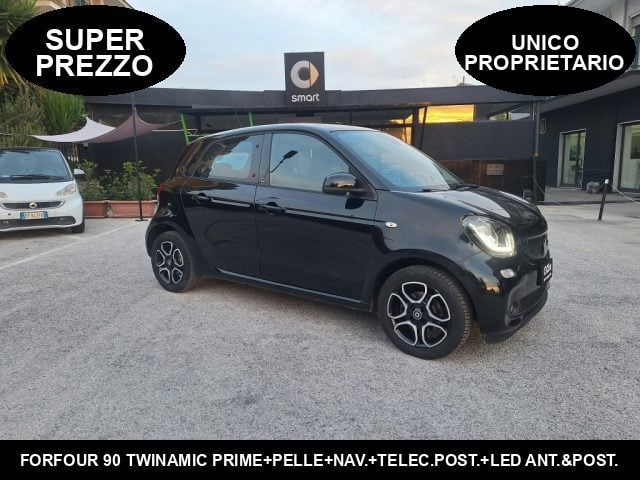 smart forFour 90 PRIME TWINAMIC +PELLE NERA +NAVIG.+TELECAMERA P, del 2017, 122.202 km, in vendita a Caserta (CE)