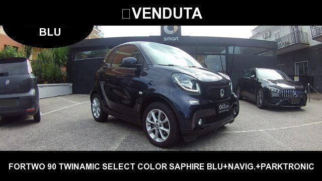 smart forTwo 90 SAPHIRE BLU MET.+TWINAMIC+TRIDION BLU+NAVIGATOR usato a CASERTA