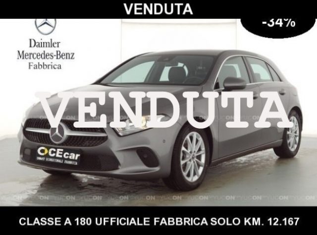 Mercedes-Benz A 180 Sport-34% DAL NUOVO- UFFICIALE FABBRICA usato a CASERTA