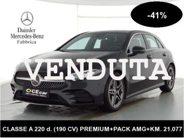 Mercedes-Benz A 220 d Aut. 190 CV 2021 PREMIUM+PACK AMG -41% DAL NUOVO usato a CASERTA
