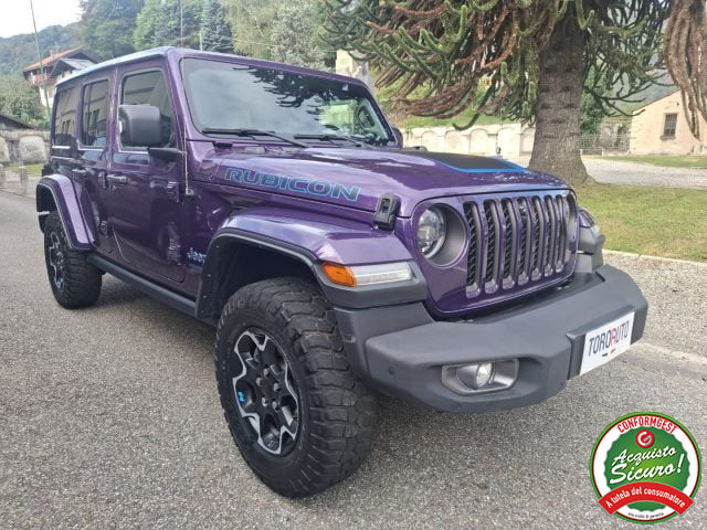 Jeep Wrangler Unlimited 2.0 PHEV ATX 4xe Rubicon UN.PROPR. usato a VARALLO