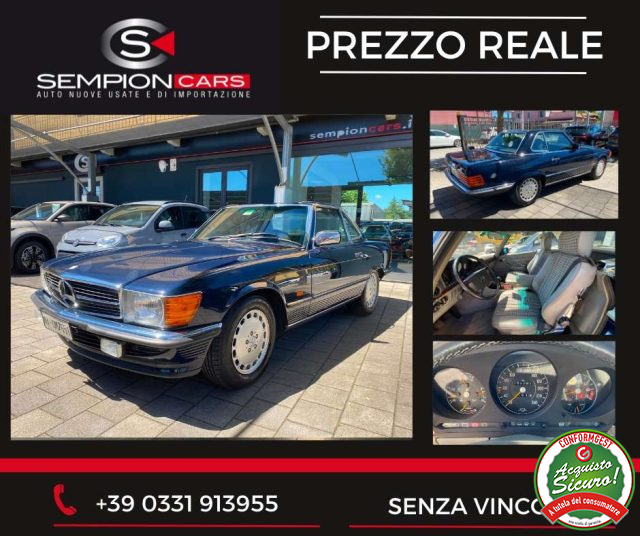 Mercedes-Benz SL 300 R107 Cabrio/Berlina 59.000km UNICO PROPRIETARIO, del 1989, 59.380 km, in vendita a Castelletto Sopra Ticino (NO)