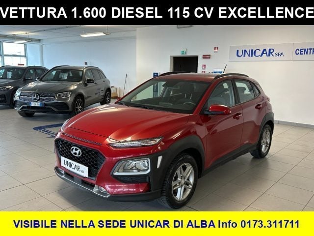 Hyundai KONA 1.600 DIESEL 115 CV X-TECH + 4 GOMME ANTI NEVE usato a ALBA