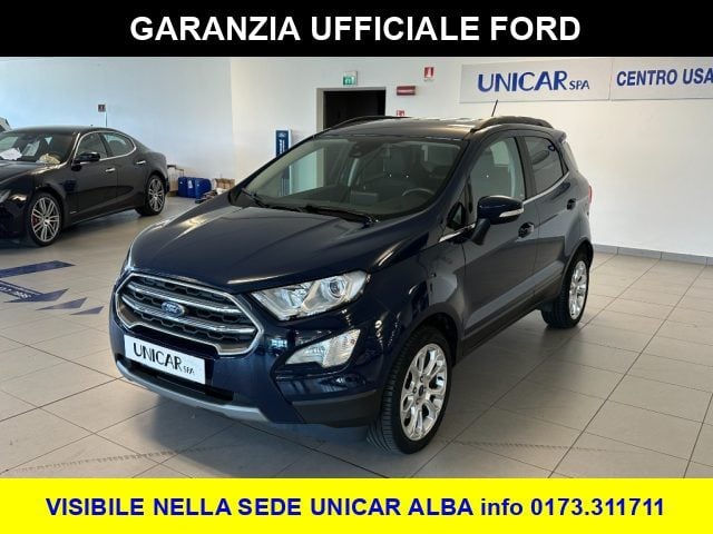 Ford EcoSport 1.000 BENZINA 125 CV TITANIUM + GARANZIA UFFICIALE, del 2021, 42.549 km, in vendita a Alba (CN)