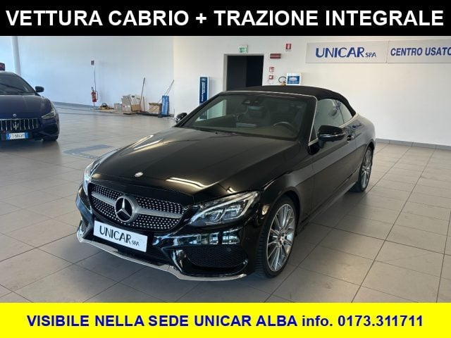 Mercedes-Benz C 220 2.100 DIESEL 170 CV PREMIUM CABRIO 4WD C.AUTO, del 2017, 95.212 km, in vendita a Alba (CN)