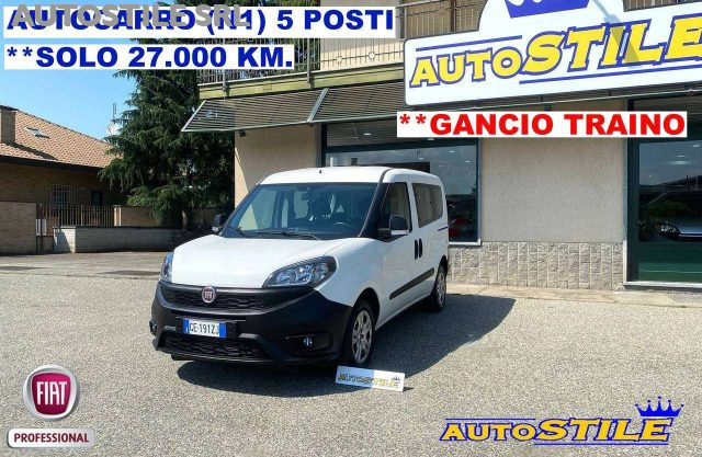 Fiat Doblo M-Jet AUTOCARRO N1 5 POSTI - SOLO 27.000 Km + GANC usato a TORINO
