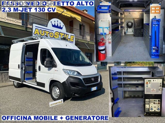 Fiat Ducato 2.3 M-Jet 130cv OFFICINA MOBILE + GENERATORE PASSO usato a TORINO