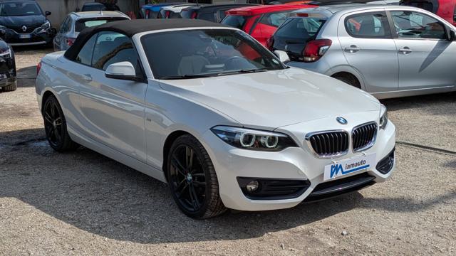 BMW 218 218d Cabrio Advantage 150cv DRIVE MODE NAVIGATORE usato a ROMA