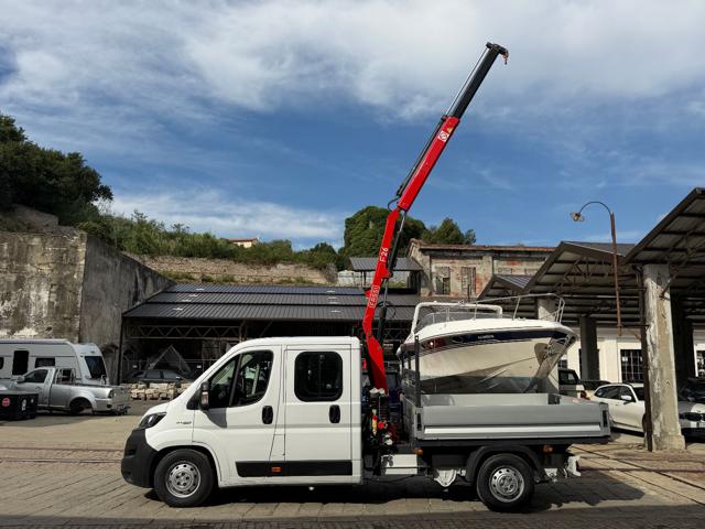 Fiat Ducato 140CV DOPPIA CABINA GRU E CASSONE FISSO, del 2020, 49.856 km, in vendita a Sarzana (SP)