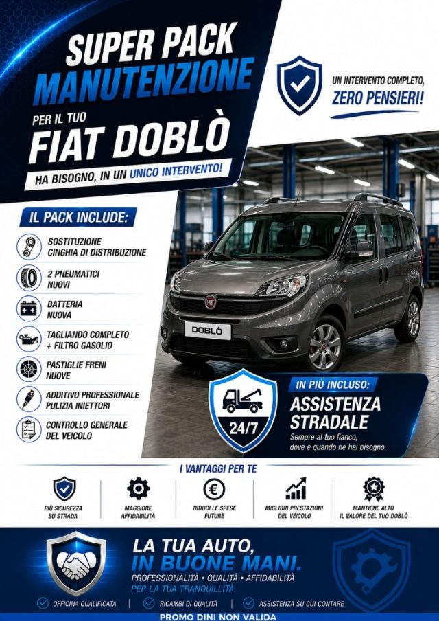 Fiat Doblo 1.6 MJT 7 POSTI SENZA OBBLIGO DI FINANZIAMENTO usato a LIMENA