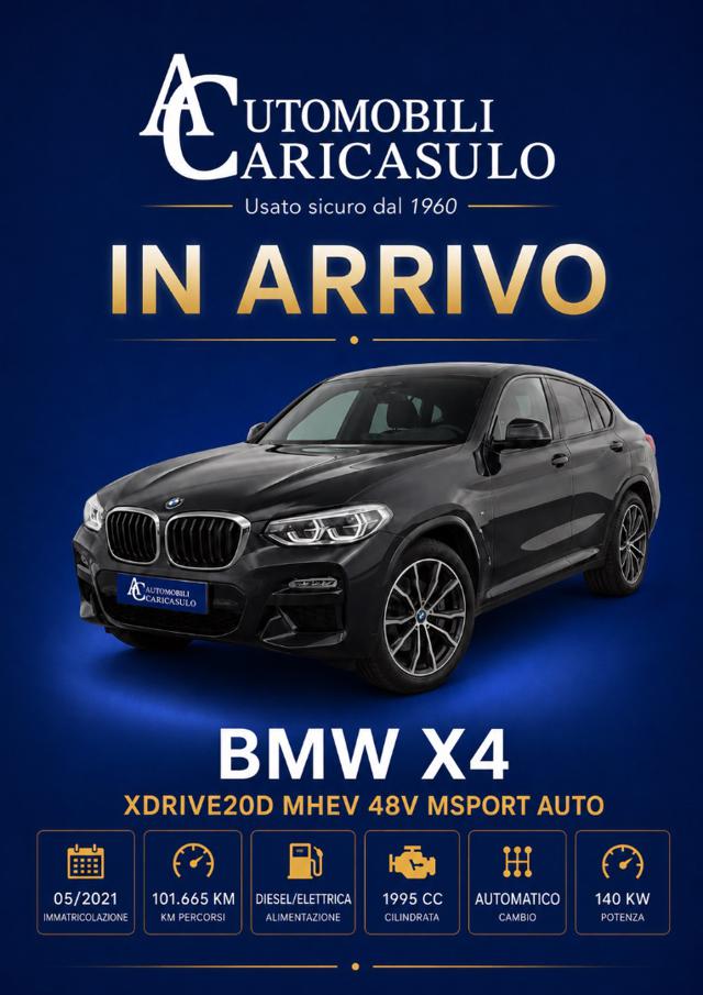 BMW X4 xDrive20d 48V Msport usato a SAN GIORGIO IONICO