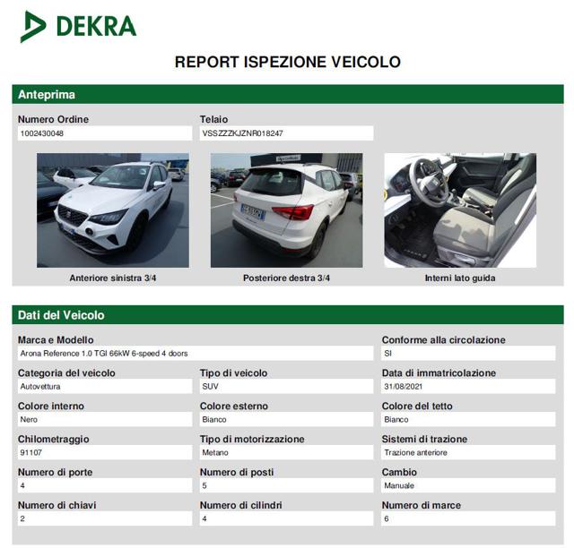 SEAT Arona 1.0 TGI Reference - foto 3 di 4