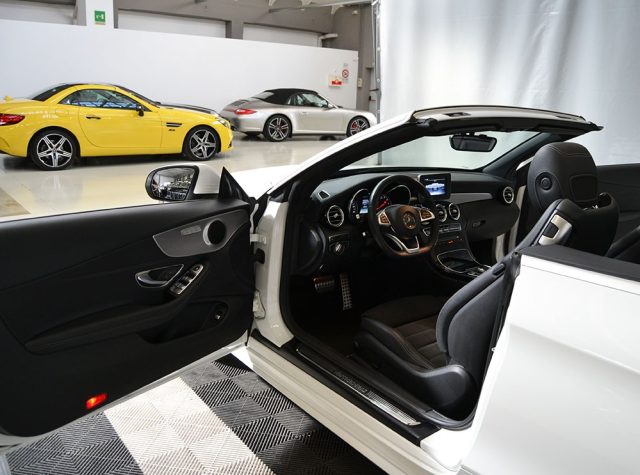 Mercedes-Benz C 180 Cabrio Premium Amg Automatica Capote Blu - foto 2 di 4
