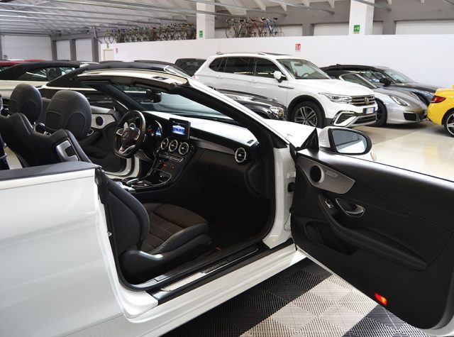 Mercedes-Benz C 180 Cabrio Premium Amg Automatica Capote Blu - foto 3 di 4
