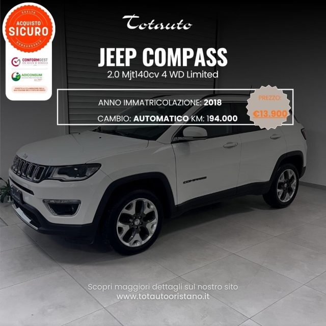 Jeep Compass 2.0 Multijet II aut. 4WD Limited usato a GHILARZA