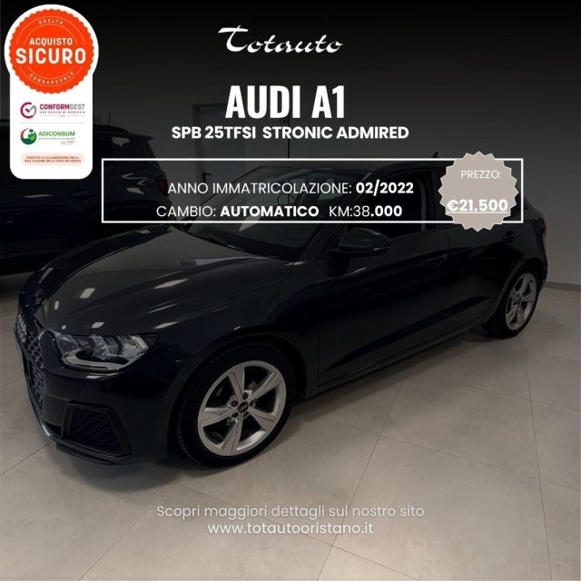 Audi A1 SPB 25 TFSI Stonic Admired usato a GHILARZA