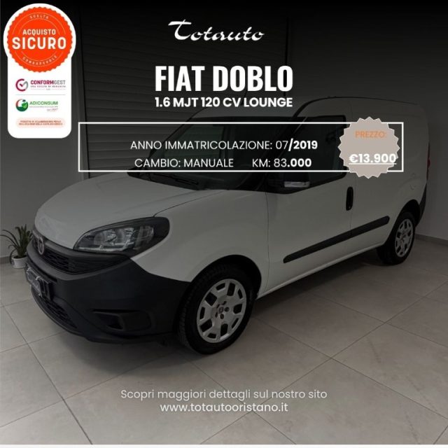 Fiat Doblo Doblò 1.6 MJT 120CV S&S Lounge usato a GHILARZA