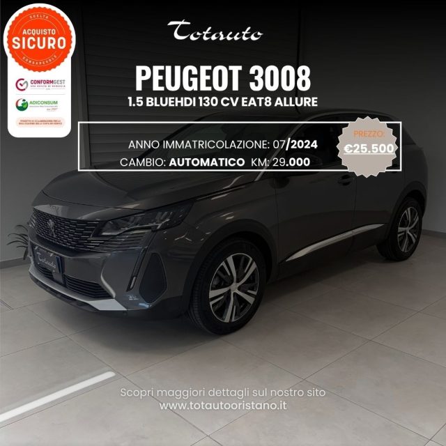 Peugeot 3008 BlueHDi 130 S&S EAT8 Allure Pack usato a GHILARZA