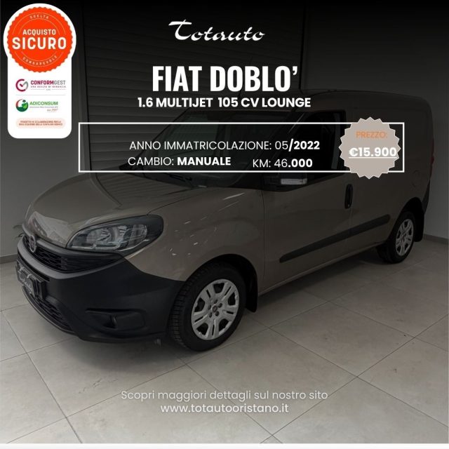Fiat Doblo Doblò 1.6 MJT 105CV S&S PC-TN Cargo Lounge usato a GHILARZA