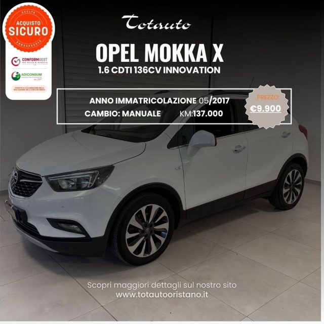 Opel Mokka X 1.6 CDTI Ecotec 136CV 4x2 Innovation usato a GHILARZA